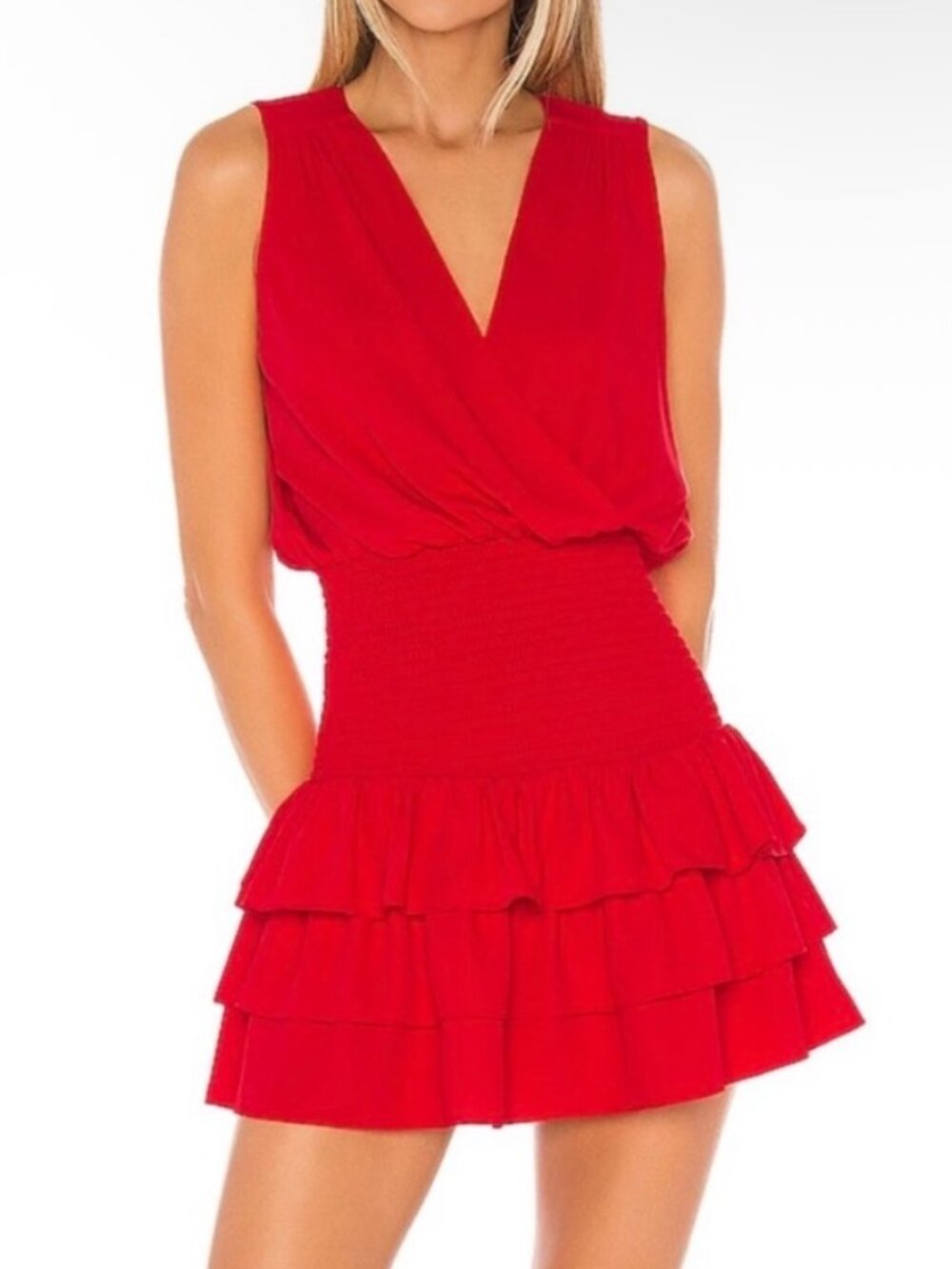 Amanda Uprichard Chantal Dress Red